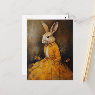Rabbit in a Yellow Dress Postcard