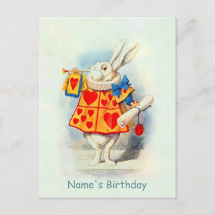Rabbit in Alice in Wonderland ~Postcard / Invites