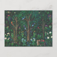 "Rabbit in Forest." (Full Painting) Postcard