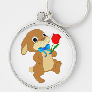 RABBIT IN LOVE KEY RING