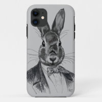 Rabbit In Suit Portrait