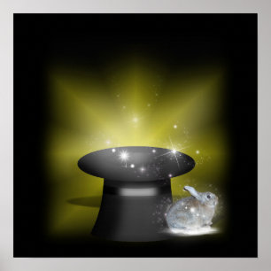 Rabbit  in the Magic Hat Poster