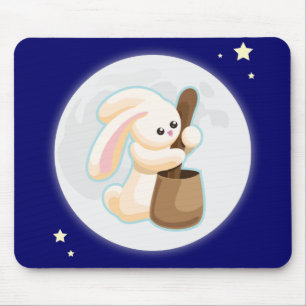 Rabbit in the Moon Mouse Pad
