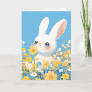 Rabbit in the Sunshine Meadow Card