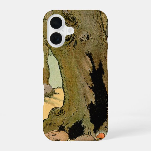 Rabbit in the Tranquil Forest iPhone 16 Case (Back)