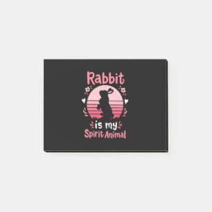 Rabbit Is My Spirit Animal Post-it Notes