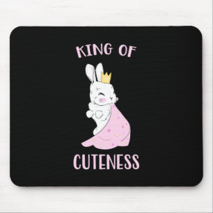 Rabbit King Of Cuteness Mouse Pad