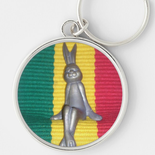 Rabbit Kingston jamaica Glory.png Key Ring (Front)
