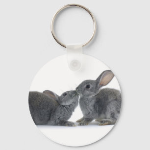 Rabbit Kiss Key Ring