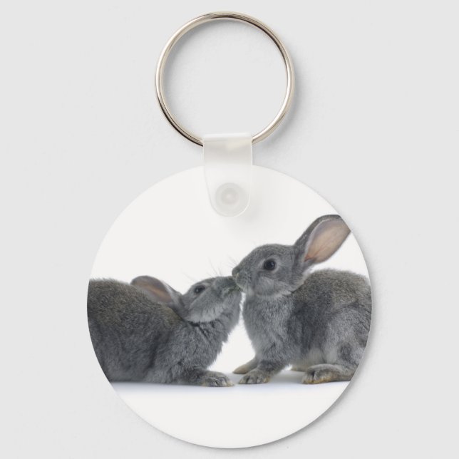 Rabbit Kiss Key Ring (Front)