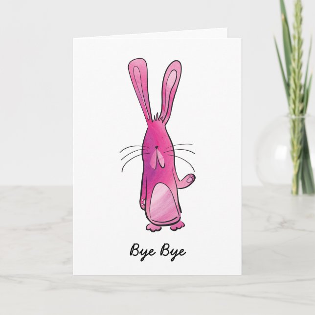 Rabbit Leaving Card (Front)