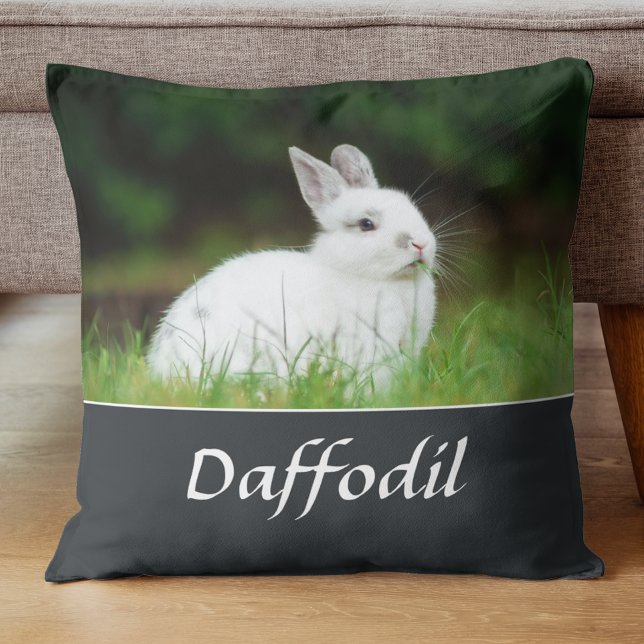 Rabbit Loss Memorial Keepsake - Custom Pet Photo Cushion (Creator Uploaded)