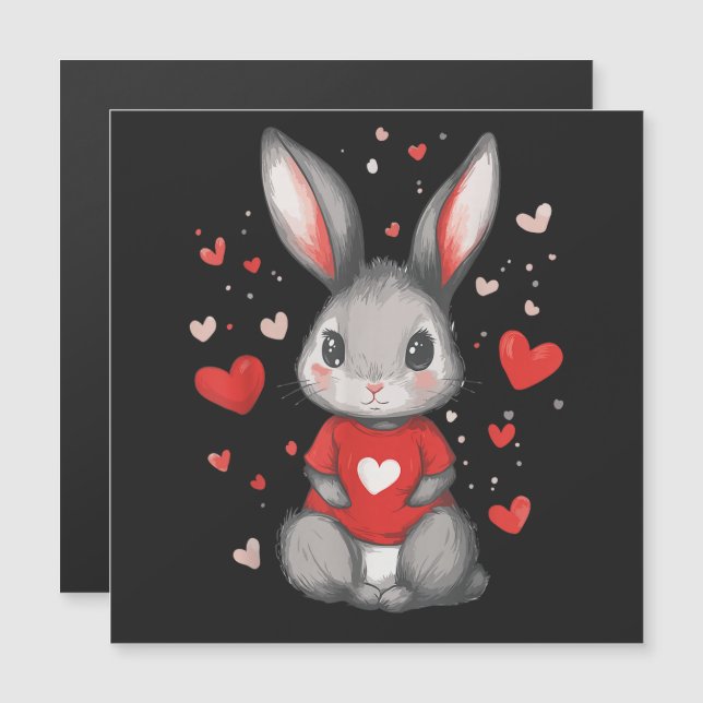 Rabbit Lover Heart Girl (Front/Back)