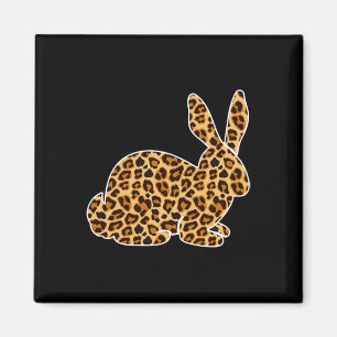 Rabbit Lover Pet Animal Print Leopard Girls Women Magnet