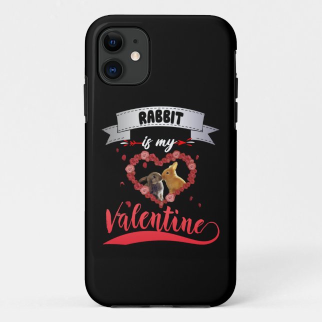 Rabbit Lover | Rabbit Is My Valentine Case-Mate iPhone Case (Back)