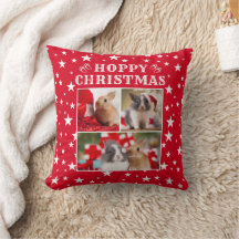 Rabbit Lover's Custom Happy Christmas Three Photo