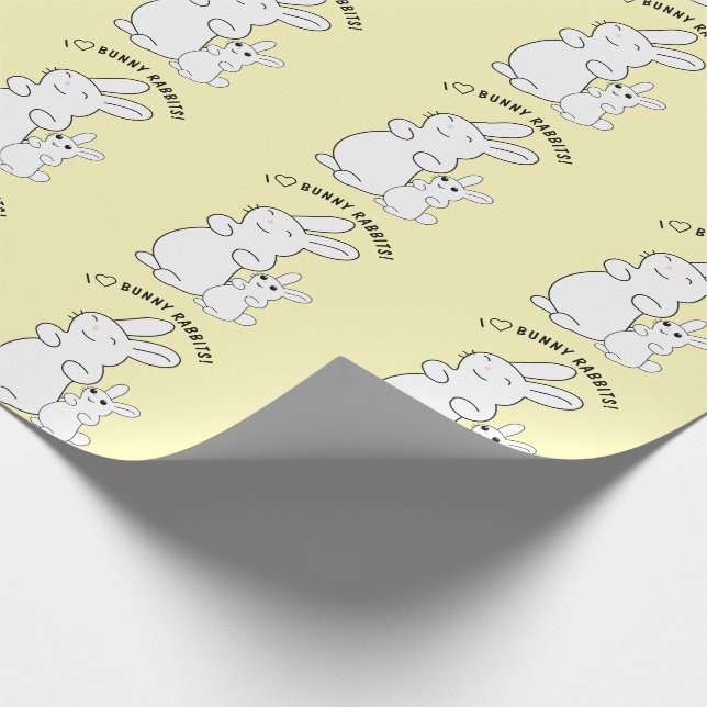 Rabbit Lovers Wrapping Paper (Corner)