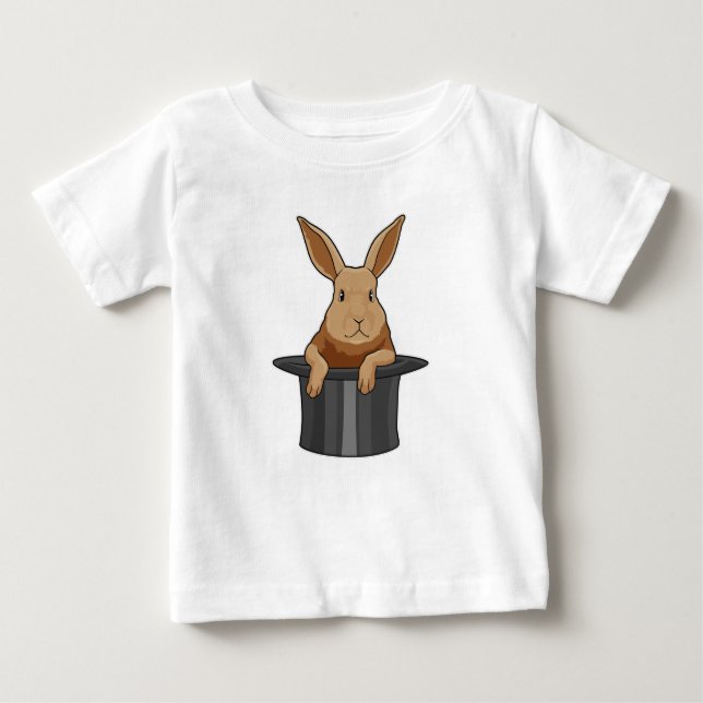 Rabbit Magician Magic hat Baby T-Shirt (Front)