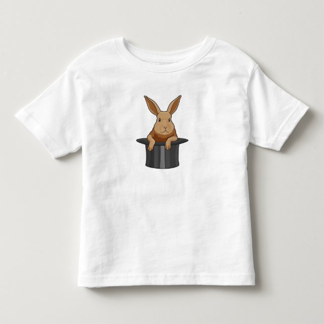 Rabbit Magician Magic hat Toddler T-Shirt (Front)