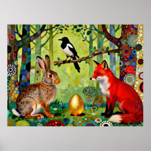 Rabbit, Magpie, Fox and “The Forest’s Secret”  Poster
