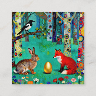 Rabbit, Magpie, Fox and “The Sharing Path” Calling Card