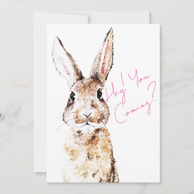 Rabbit Messenger Invitation (Front)