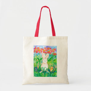 Rabbit Mouse Snail Animal Friends Flowers Tote Bag