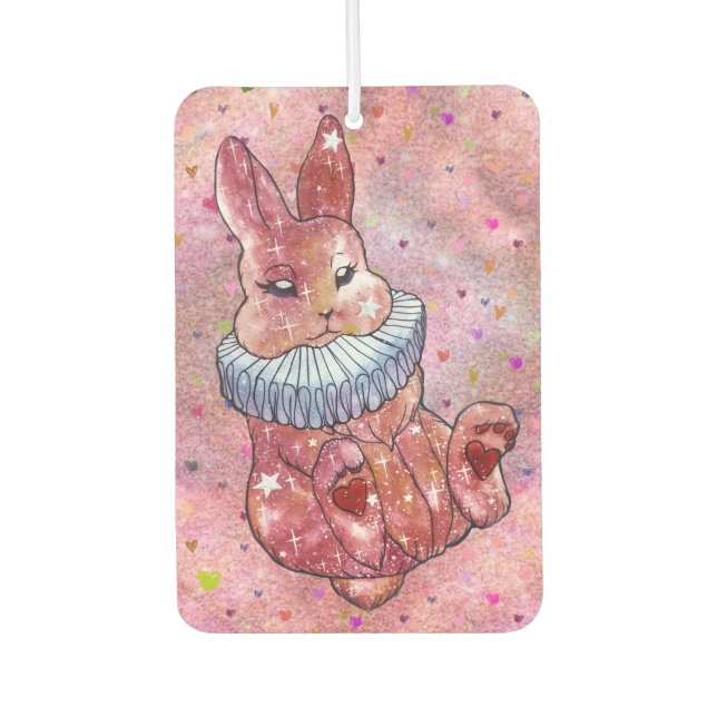Rabbit named Ladybug Car Air Freshener (Front)