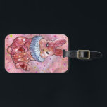 Rabbit named Ladybug Luggage Tag<br><div class="desc">The Lucky Charms they are a group of very lucky and cute Friends of Animals with beautiful and colorful patterns spreading luck as they go along the road of happy life journey. Hi I'm a rabbit from the universe of luck and my name is Ladybug just like the lucky ladybug...</div>