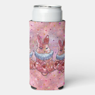 Rabbit named Ladybug Seltzer Can Cooler