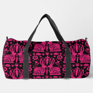 Rabbit Nordic Scandinavian Folk Art Duffle Bag