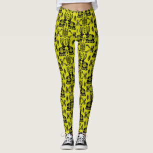 Rabbit Nordic Scandinavian Folk Art Leggings