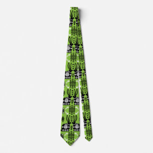Rabbit Nordic Scandinavian Folk Art Tie