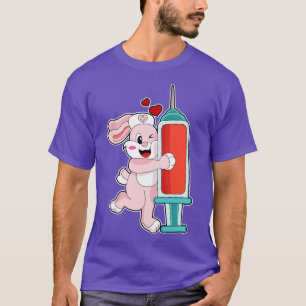 Rabbit Nurse Syringe T-Shirt