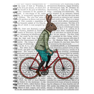 Rabbit On Bike 2 Notebook