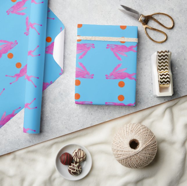 Rabbit Over the Supermoon Wrapping Paper (Crafts)