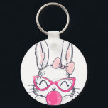 rabbit paloon, retro, vintage key ring<br><div class="desc">Durable and lightweight keychain featuring a vibrant,  high-quality print,  perfect for keys,  bags,  backpacks,  small gifts,  souvenirs,  and everyday accessories.</div>