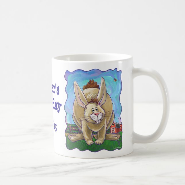Rabbit Party Centre Coffee Mug (Right)