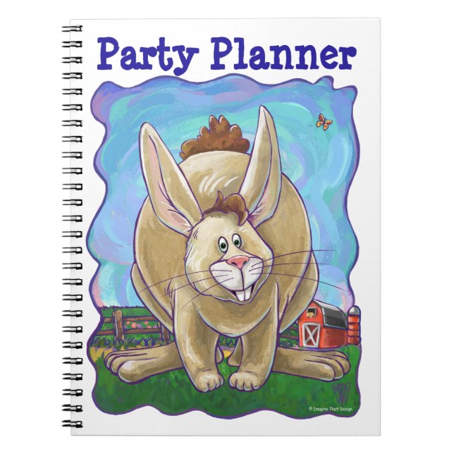 Rabbit Party Centre Notebook (Front)