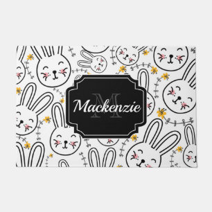 Rabbit Pattern Doormat
