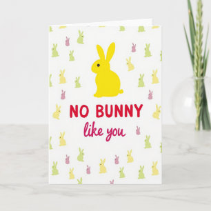 Rabbit Pattern Love Card