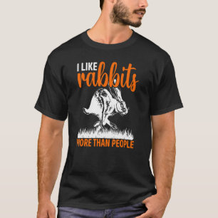 Rabbit Pet Carrots Saying Retro 3 T-Shirt