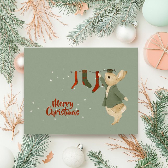 Rabbit Peter christmas Postcard (Creator Uploaded)