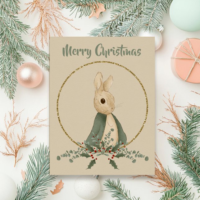 Rabbit Peter christmas Postcard (Creator Uploaded)