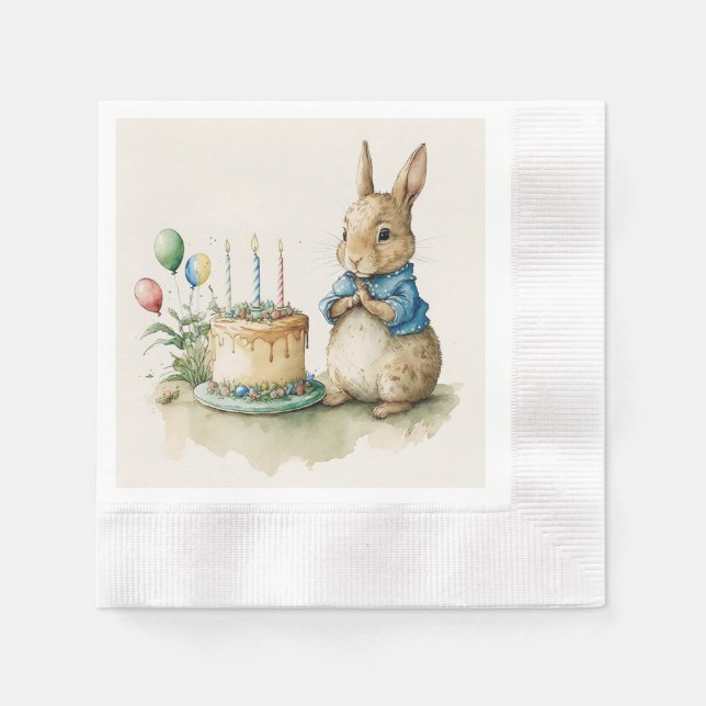 Rabbit Peter party Napkins  (Front)