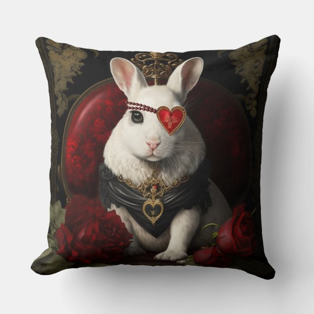 Rabbit Pillow Fantasy Pillow Valentine Rabbit  (Front)