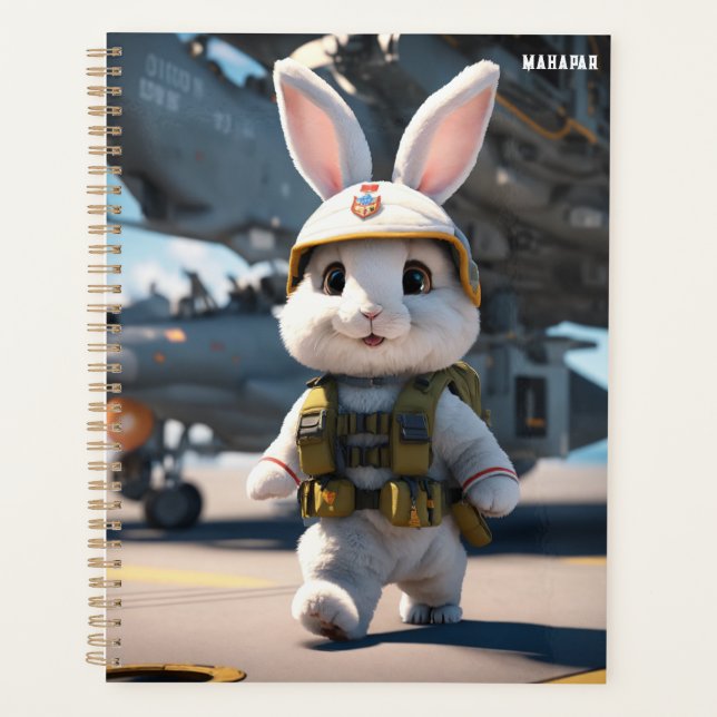"Rabbit Pilot on Deck" 🐰🛩️ Planner (Front)