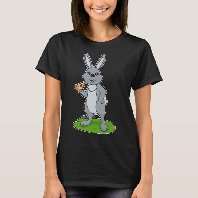 Rabbit Pizzeria Pizza T-Shirt (Front)