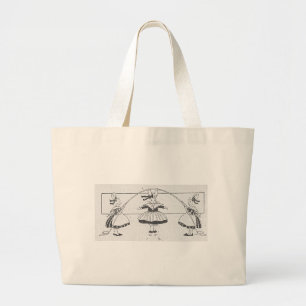 Rabbit Play Large Tote Bag