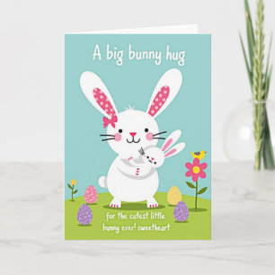 Rabbit Polka Dot Hugs Card